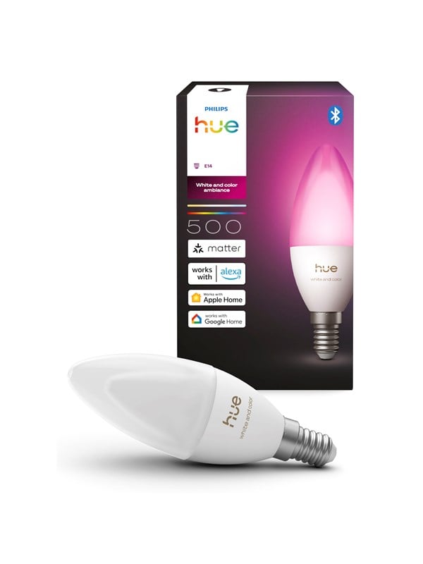 Philips Hue Kynttilälamppu - E14-älylamppu - White and color ambiance - (1 kpl)