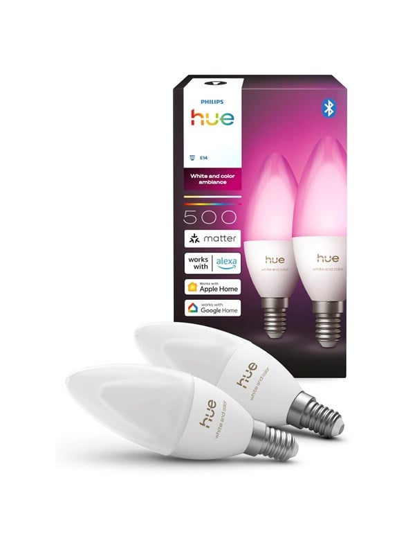 Philips Hue Kynttilälamppu - E14-älylamppu - White and color ambiance - (2 kpl)