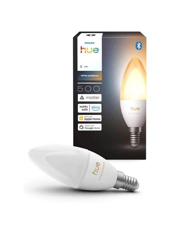 Philips Hue Kynttilälamppu - E14-älylamppu - White ambiance - (1 kpl)