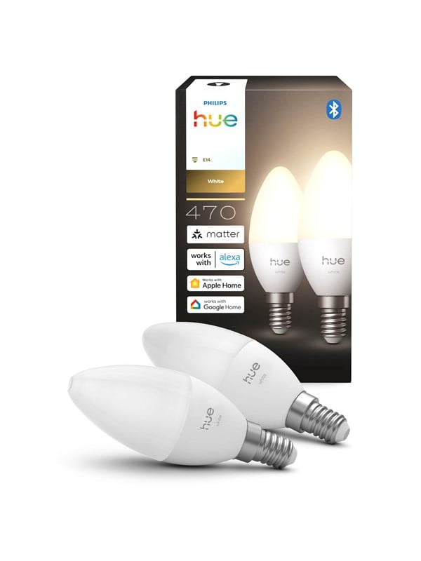 Philips Hue Kynttilälamppu - E14-älylamppu - White - (2 kpl)