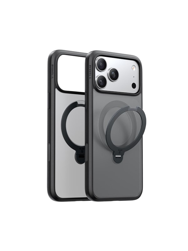 Torras Ostand Q3 Spin - black - iPhone 17 Pro