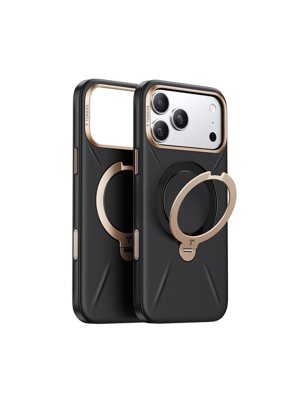 Torras Ostand Q3 Vegskin - obsidian black - iPhone 17 Pro