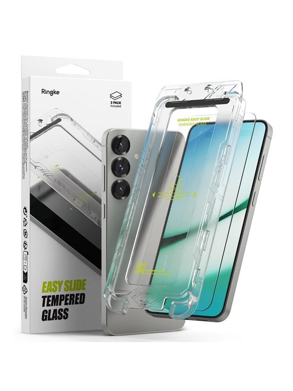 Ringke Easy Slide 2-pack Tempered Glass for Samsung Galaxy S25