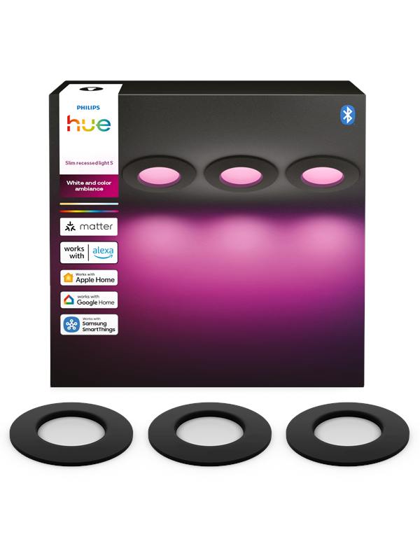Philips Hue Upotettava Slim-kohdevalaisin, 3 kpl
