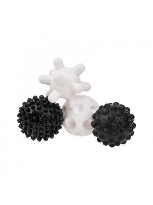 Akuku Soft sensory balls black/white (4 pcs)