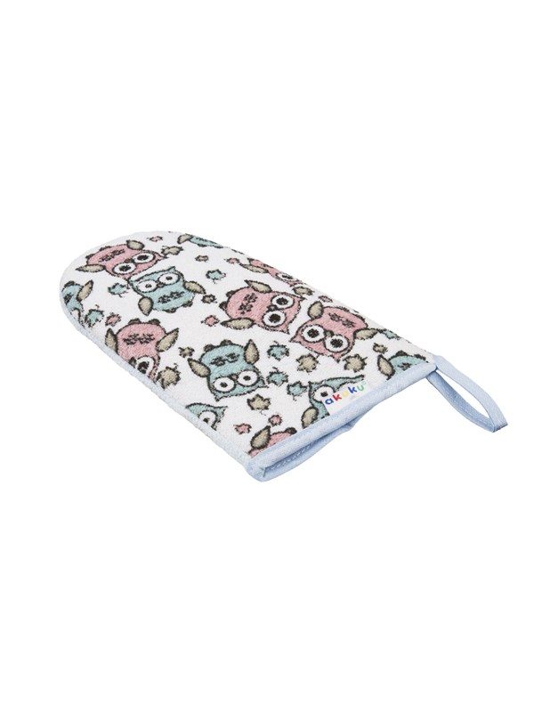 Akuku Washing glove terry with PU sponge OWLS