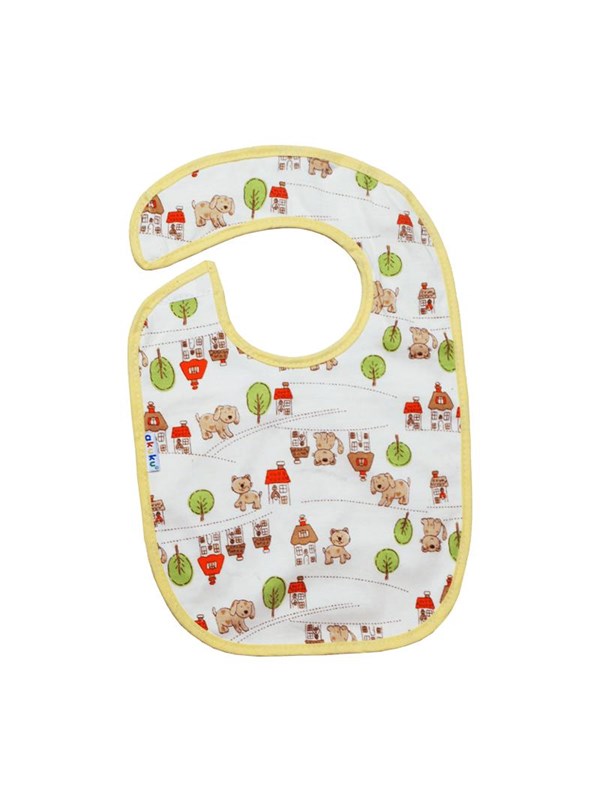 Akuku Baby bib 23 x 20 cm with velcro closure