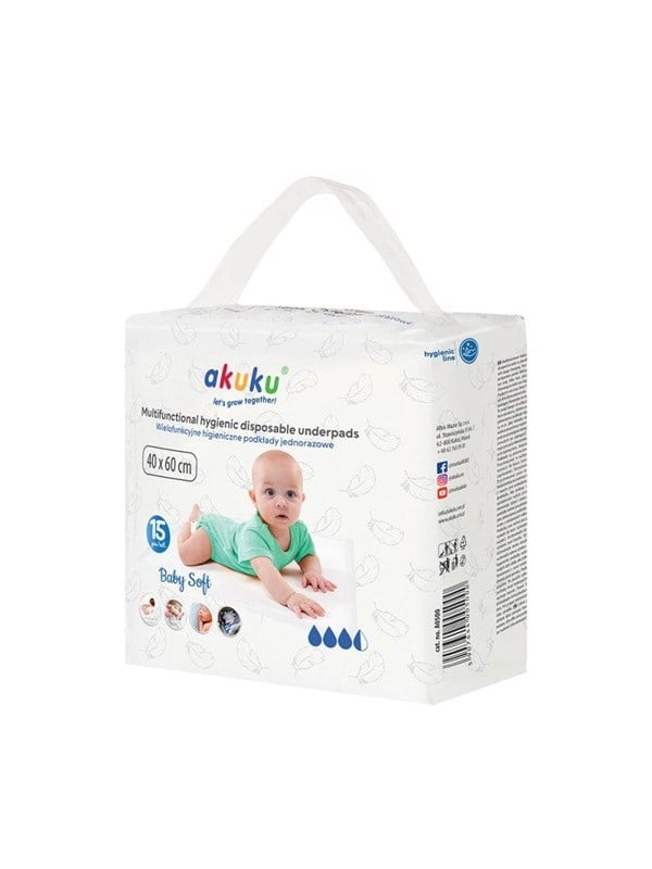 Akuku Disposable hygienic underpad 40 x 60 cm (15 pcs)