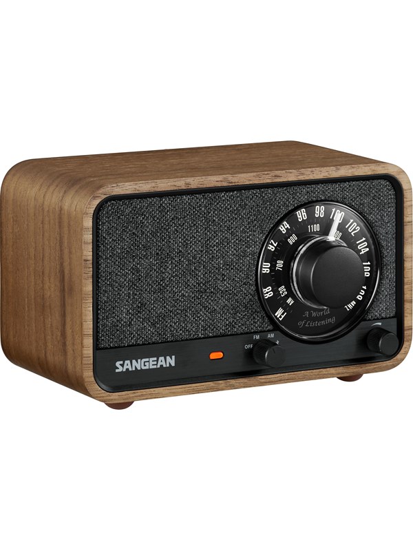 Sangean WR-8 AM/FM/Bluetooth Radio Vintage Walnut - AM/FM - Mono - Pähkinä