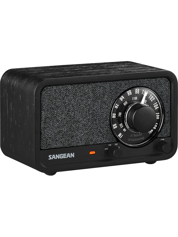 Sangean WR-8 AM/FM/Bluetooth Radio Midnight Oak - AM/FM - Mono - Oak/black