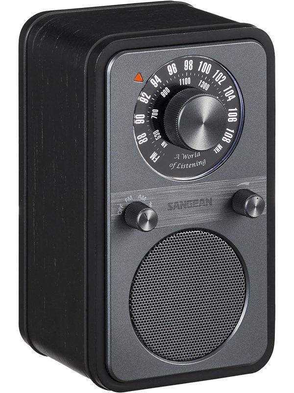 Sangean WR-9 AM/FM/Bluetooth Radio Midnight Oak - AM/FM - Mono - Oak/black