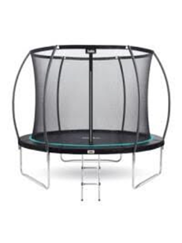 Salta Trampoliini Cosmos Ø305 cm, musta sis. tikkaat ja turvaverkko