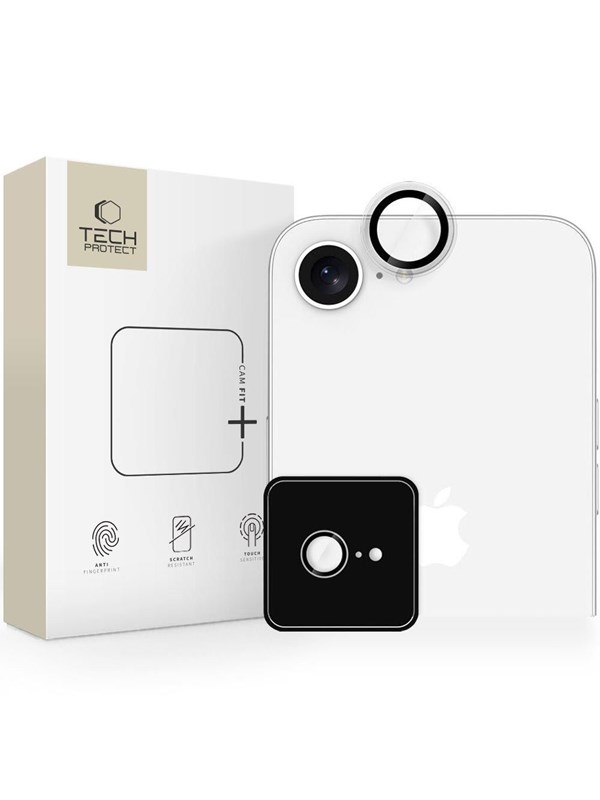 Tech-Protect Camring Fit+ Lens Cap for iPhone 16e / 17e - Transparent