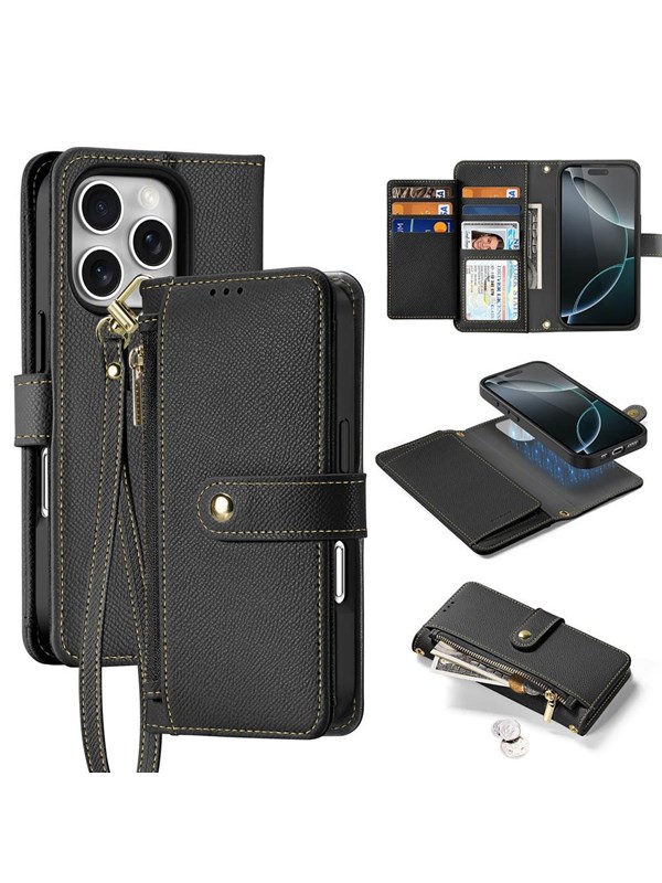 Dux Ducis Lava Leather Case for iPhone 16 Pro - Black