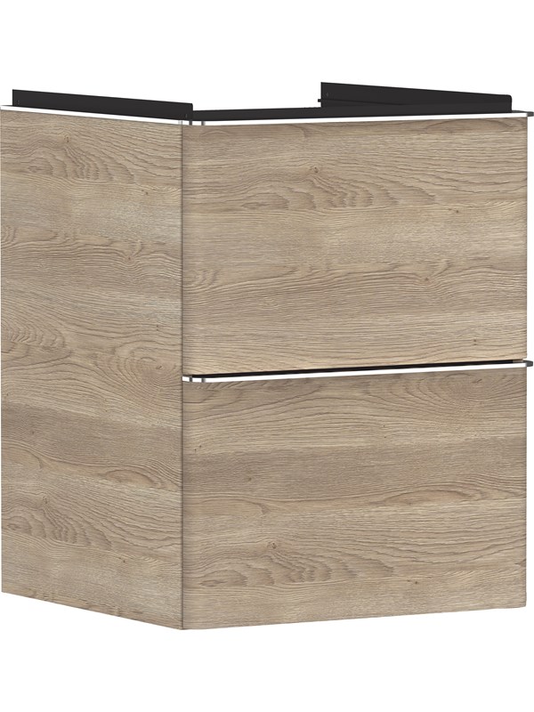 Hansgrohe xelu q vanity unit natural oak 480/475 with 2 draw