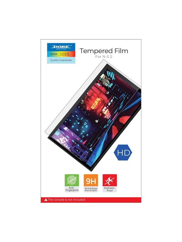 Dobe Temp Glass Screen Protector Switch 2 (2 pack) - Miscellaneous Näytönsuoja - Nintendo Switch 2