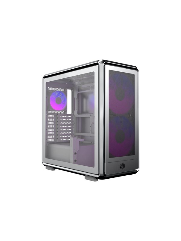 Cooler Master MasterFrame 600 Mesh ARGB -miditornikotelo ikkunalla ja RGB-valaistuksella, hopea
