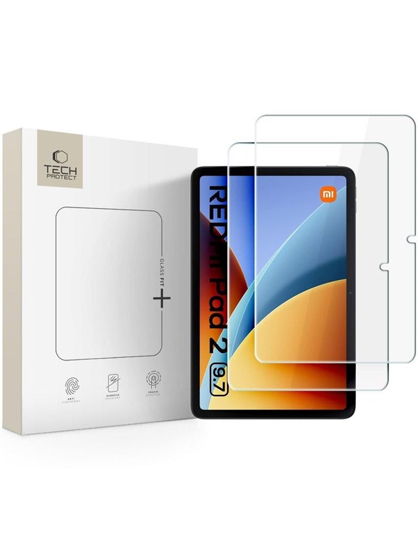 Tech-Protect Glass Fit+ 2-Pack Tempered Glass for Xiaomi Redmi Pad 2 9.7""