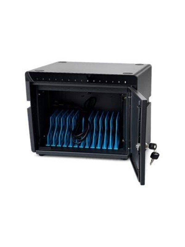 Deltaco cabinet unit - for 10 tablets / mobile phones - black - Max - recommended for