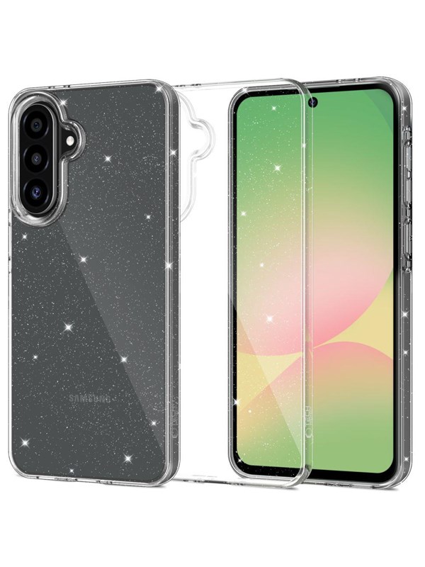 Tech-Protect FlexAir Case for Samsung Galaxy A56 5G - Clear Glitter