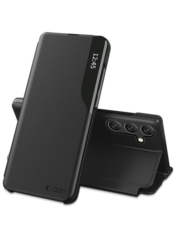 Tech-Protect Smart View Case for Samsung Galaxy A56 5G - Black