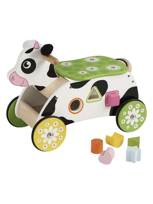 Primi Passi - Wooden Shape and Walker Cow