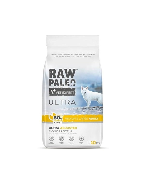 VetExpert Raw Paleo Ultra Medium&Large Adult Turkey - dry dog food - 2 kg