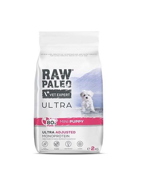 VetExpert Raw Paleo Ultra Mini Puppy Pork - kuiva koiranruoka - 2kg