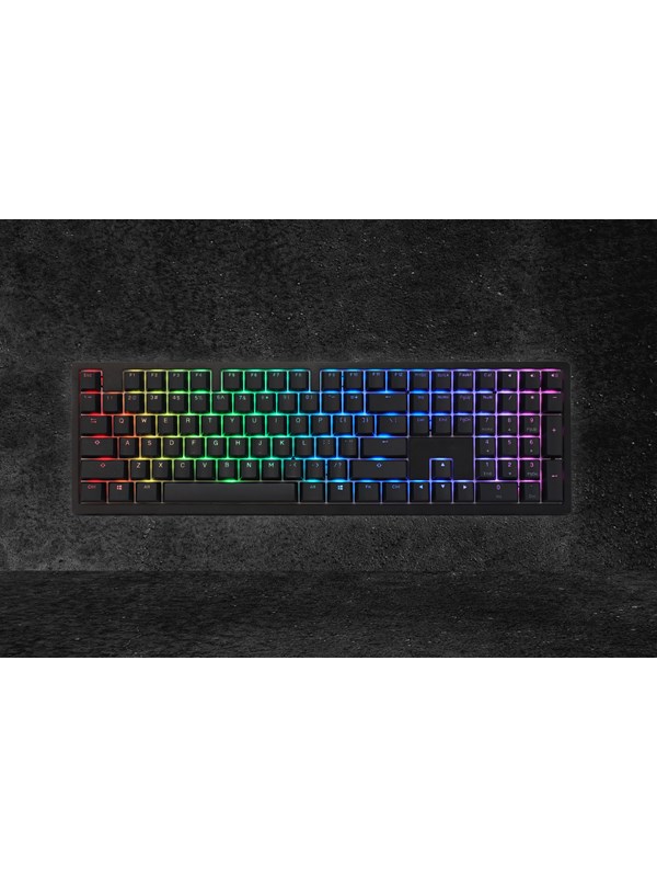 Ducky Zero - Classic - Fullsize - Cherry MX2A Red - RGB - Wireless (Tri-mode) - Pelinäppäimistö - Musta