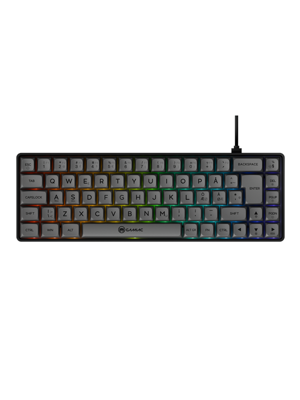 AeroCool Gamiac TKL69G - Black/Grey - SF - Kailh Red