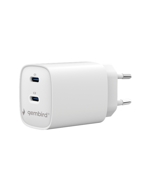 Gembird 2-port 45 W USB fast charger