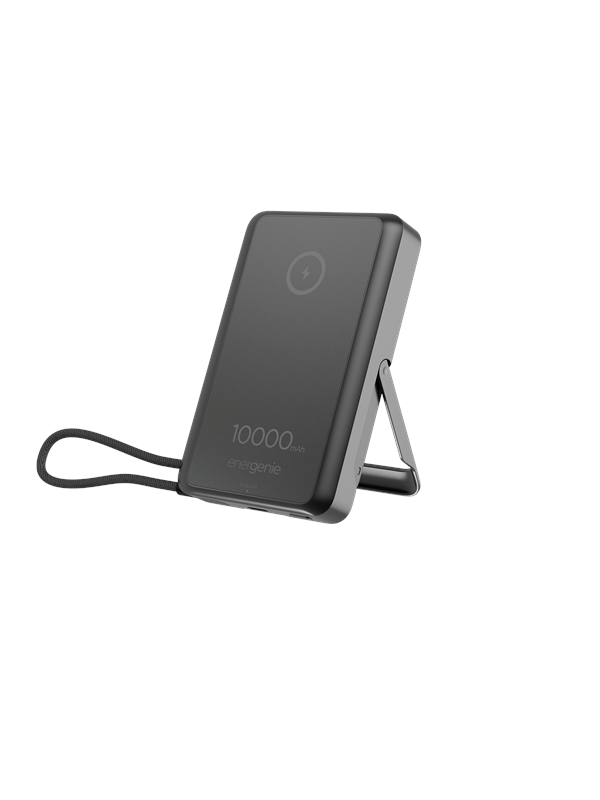 Gembird 15 W Magnetic wireless powerbank with integrated stand - 10000 mAh