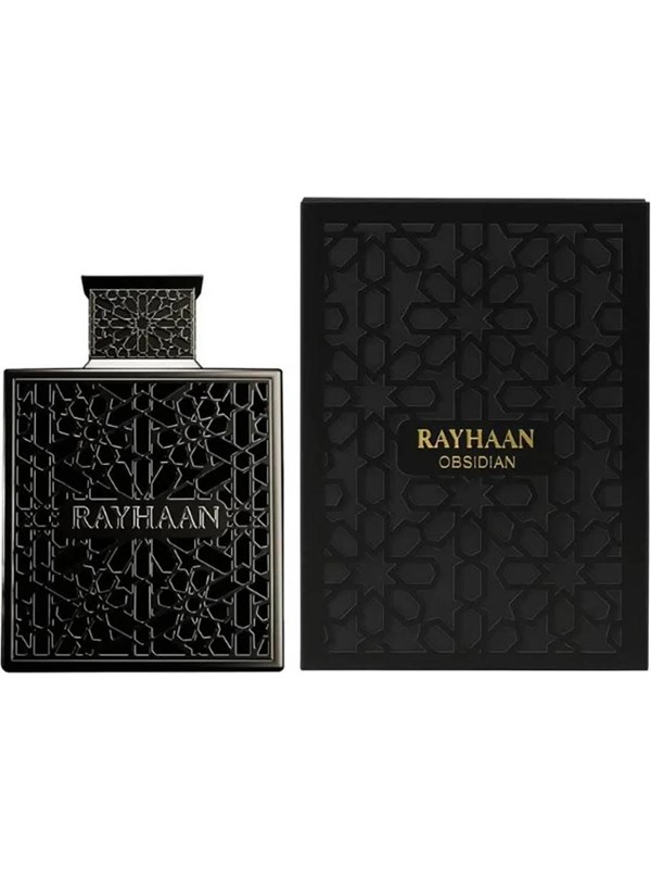 Rayhaan Obsidian Woody Spicy Amber Masculine Eau De Parfum - Puumainen, mausteinen ja maskuliininen hajuvesi