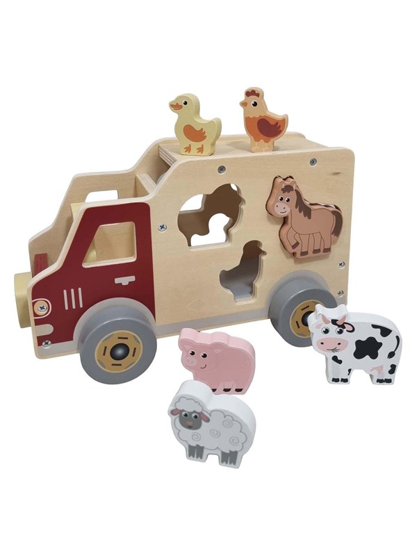 Playwood Wooden Shape Car Farm Animals