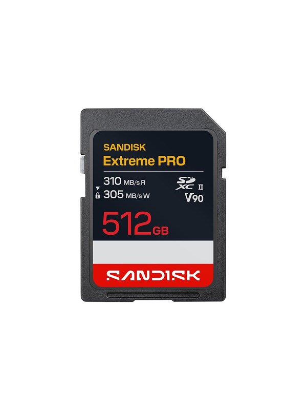 SANDISK Extreme PRO - flash memory card - 512 GB - SDXC UHS-II