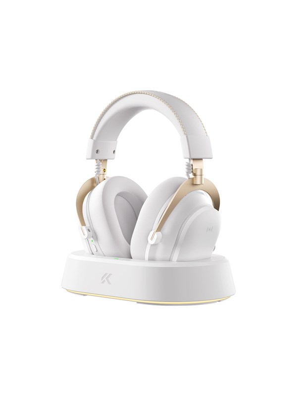MCHOSE V9 Turbo+ Wireless Gaming Headset - White Gold
