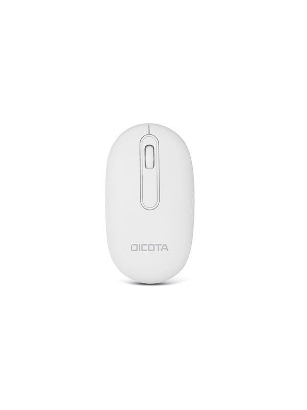 Dicota Bluetooth Mouse DESKTOP - Bluetooth/2.4GHz | Rechargeable | 800-1600 DPI | White - Hiiri - Optinen - 3 painiketta - Valkoinen