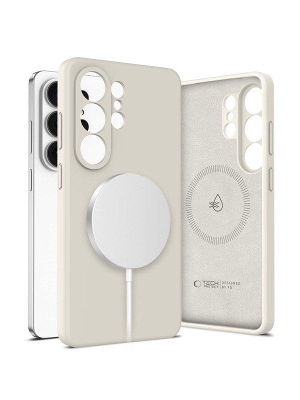 Tech-Protect Silicone MagSafe Case for Samsung Galaxy S26 Ultra - Beige