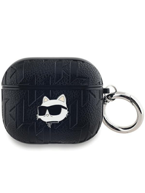 Karl Lagerfeld Monogram Choupette Head case for AirPods 3 - black