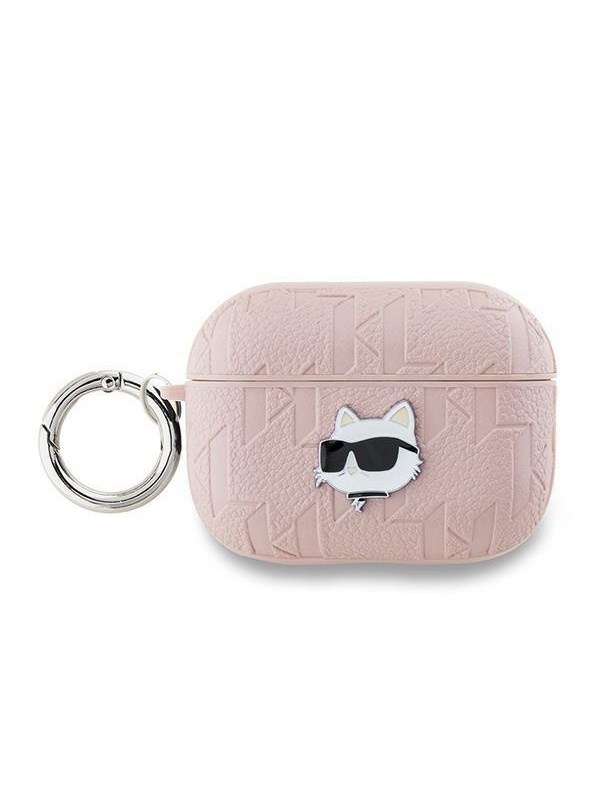 Karl Lagerfeld Monogram Choupette Head case for AirPods Pro 2 - pink
