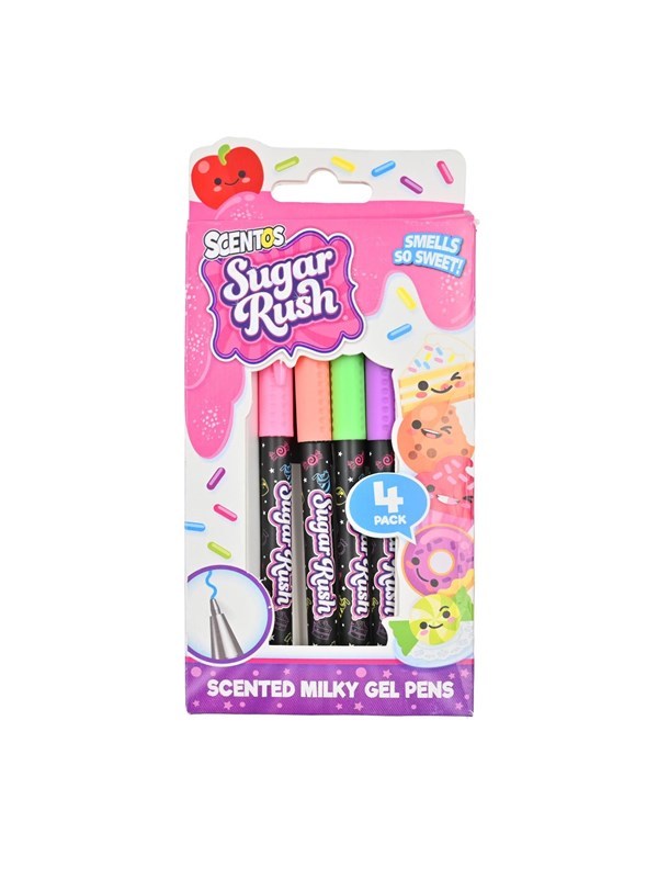 Scentos Sugar Rush Milky Gel Pens 4 pcs CDU