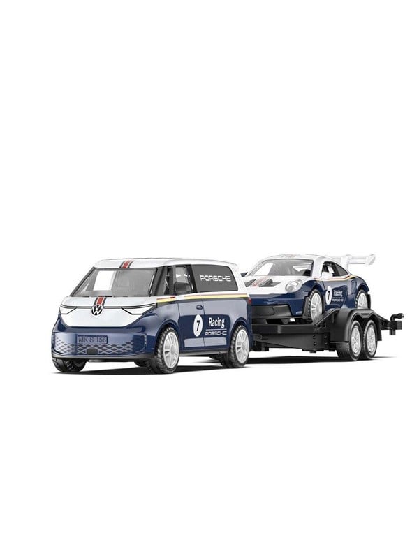 SIKU 1:50 VW ID. Buzz With Porsche 911 GT3 Rs