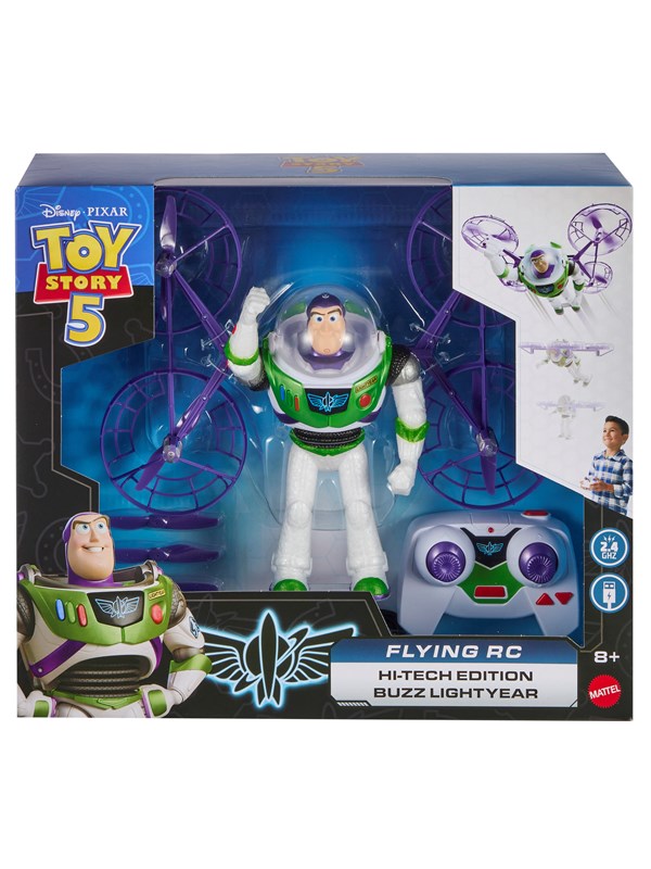 Toy Story DISNEY AND PIXAR 5 Flying RC Hi-Tech Edition Buzz Lightyear, 8 vuosi/vuosia, Monivärinen, Muovi