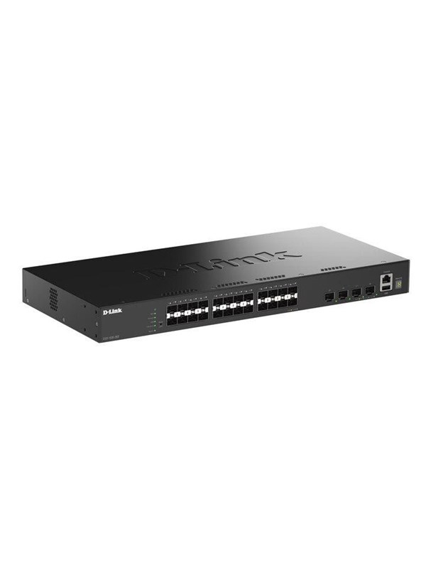 D-Link DGS-1530-28S/E - Hallittava kuitukytkin, Musta
