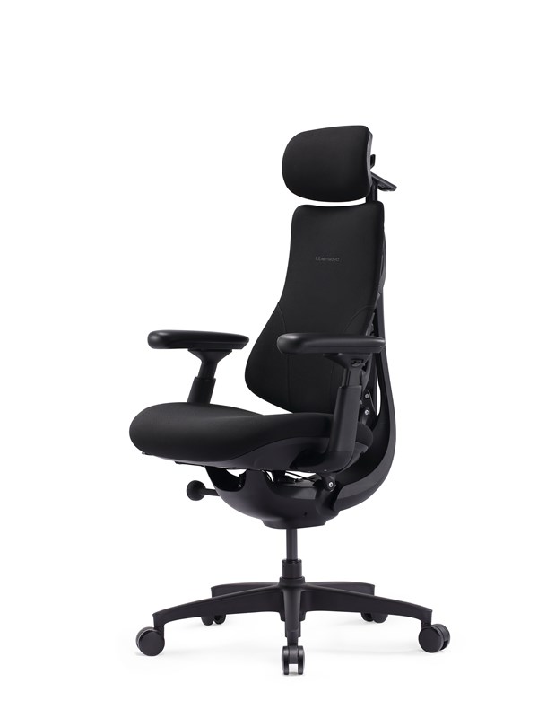 LiberNovo Omni SE Dynamic Ergonomic Chair - 48cm Pelituoli - Musta - Kangas