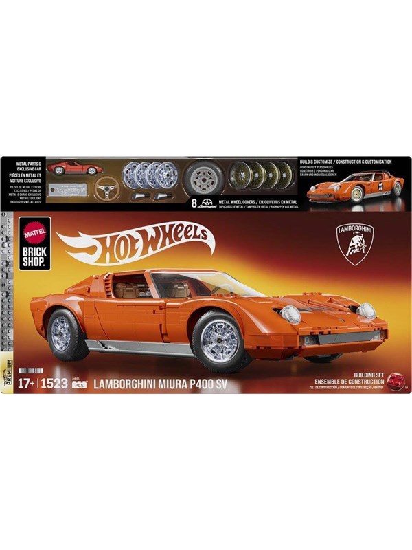 Hot Wheels Brick Shop Premium Series Lambo Miura P400 SV