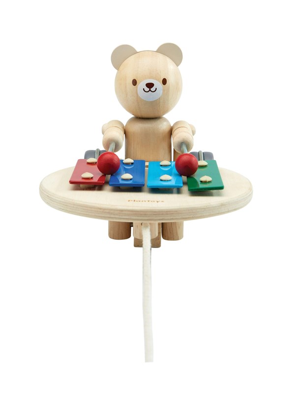 PLANTOYS Pull-along Musical Bear