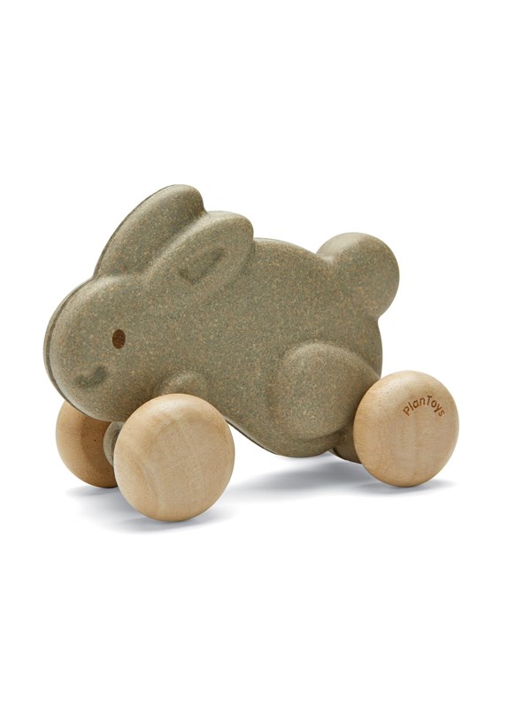 PLANTOYS Push along bunny - grey