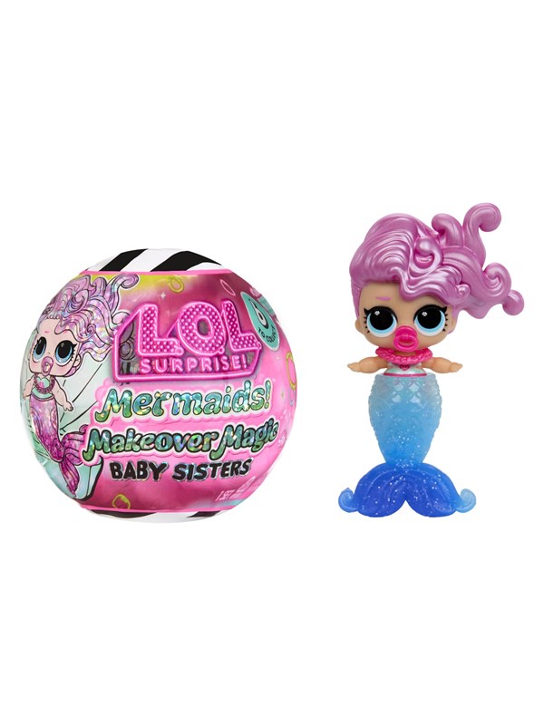L.O.L. Mermaids! Makeover Magic Baby Sisters Asst