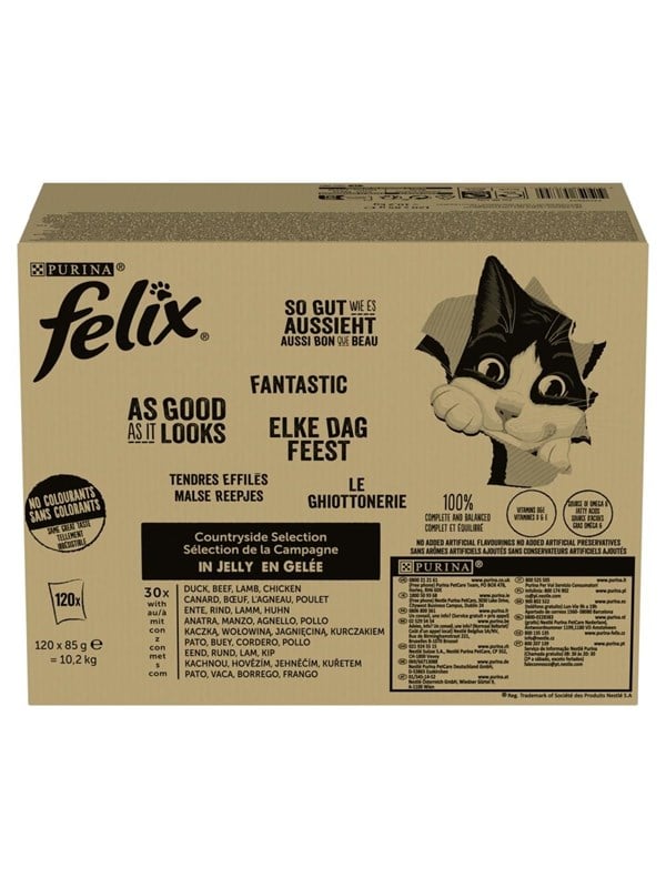 Purina Felix Countryside Selection - wet cat food - 120x85g